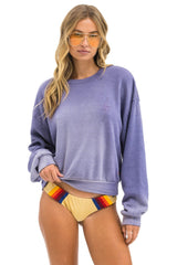 BOLT STITCH 2 RELAXED CREW SWEATSHIRT - FADED GRAPE