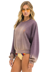 BOLT STITCH 2 RELAXED CREW SWEATSHIRT - FADED MOCHA