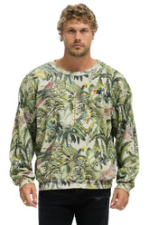 JUNGLE RELAXED CREW SWEATSHIRT - SAND