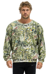 JUNGLE RELAXED CREW SWEATSHIRT - SAND