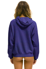 SANTA TIGER RELAXED PULLOVER HOODIE - PURPLE