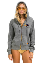 BIRDS OF PREY 2024 ZIP HOODIE - HEATHER GREY