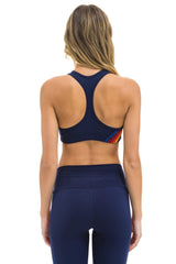 WOMEN'S 5 STRIPE SPORTS BRA - NAVY