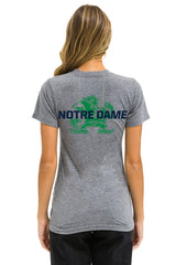 NOTRE DAME CFP 2025 CREW TEE SHIRT - HEATHER GREY