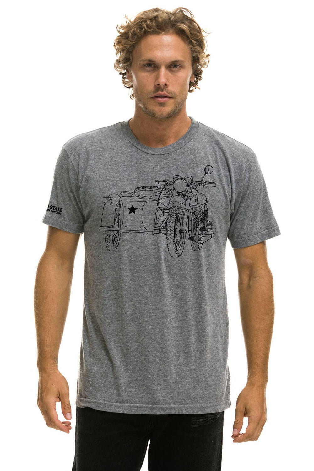 GARDEN STATE CONCERT CREW TEE SHIRT - HEATHER GREY