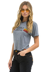 PEBBLE BEACH FOOD & WINE 2025 BOYFRIEND TEE - HEATHER GREY