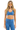 WOMEN'S 5 STRIPE SPORTS BRA - DUSTY BLUE