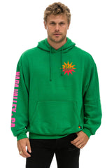LA ONDA 2025 RELAXED PULLOVER HOODIE - KELLY GREEN