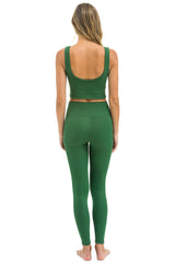 WIDE RIB FULL LENGTH HI-RISE LEGGINGS - PALM