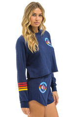 TEXAS RANGERS WOMEN'S LOUNGER SHORT - NAVY