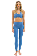 FULL LENGTH HI-RISE 5 STRIPE LEGGINGS - WATER