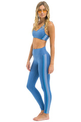 FULL LENGTH HI-RISE 5 STRIPE LEGGINGS - WATER