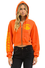 WINDY CITY SMOKEOUT 2025 CROPPED ZIP HOODIE RELAXED - ORANGE