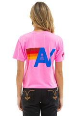 PHILLIES AVIATOR NATION BOYFRIEND TEE - NEON PINK