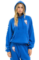 NY METS RELAXED PULLOVER HOODIE - BLUE
