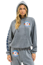 NY YANKEES RELAXED PULLOVER HOODIE - HEATHER GREY