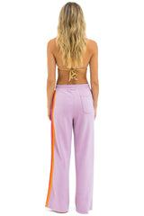 5 STRIPE WIDE LEG POCKET SWEATPANTS - MAUVE // MAGENTA // ORANGE