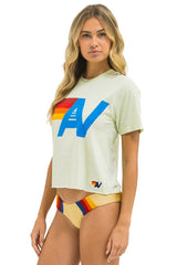 LOGO BOYFRIEND TEE - LIME CREAM