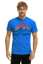 JAZZ ASPEN SNOWMASS 2025 CREW TEE SHIRT - ADVENTURE BLUE