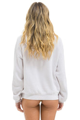LOGO PULLOVER RELAXED HOODIE - DOVE