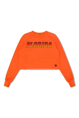 UNIVERSITY OF FLORIDA CROPPED CREW SWEATSHIRT - ORANGE