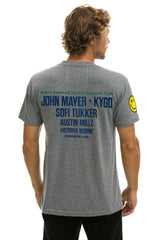 PALM TREE FESTIVAL MONTECITO 2025 CREW TEE SHIRT - HEATHER GREY