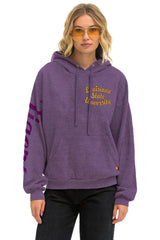 LSU TIGER RELAXED PULLOVER HOODIE - GRAPE