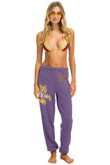 LSU TIGER UNISEX POCKET SWEATPANTS - GRAPE