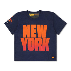 NEW YORK WINE & FOOD 2025 BOYFRIEND TEE - NAVY