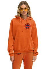 UNIVERSITY OF TEXAS CIRCLE PRINT PULLOVER HOODIE RELAXED - BURNT ORANGE
