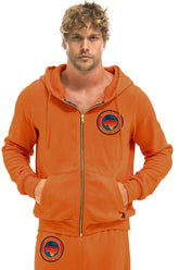 UNIVERSITY OF TEXAS CIRCLE PRINT ZIP HOODIE - BURNT ORANGE
