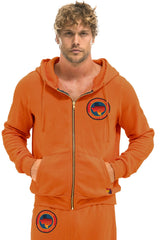 UNIVERSITY OF TEXAS CIRCLE PRINT ZIP HOODIE - BURNT ORANGE