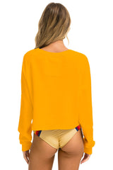 ASU VINTAGE DEVIL CROPPED CREW SWEATSHIRT - GOLD