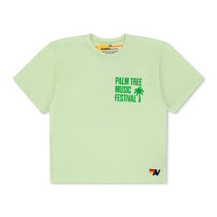 PALM TREE FEST NAPA 2025 BOYFRIEND TEE - LIME CREAM