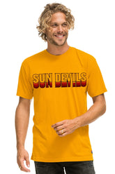 ASU SUN DEVILS CREW TEE SHIRT - GOLD