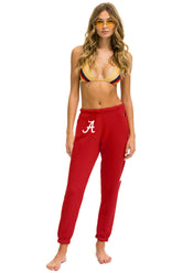 UNIVERSITY OF ALABAMA BOLT SWEATPANTS - CRIMSON