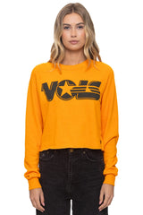 UNIVERSITY OF TENNESSEE VOLS CROPPED CREW SWEATSHIRT - TENNESSEE ORANGE