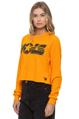 UNIVERSITY OF TENNESSEE VOLS CROPPED CREW SWEATSHIRT - TENNESSEE ORANGE