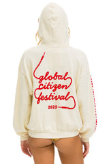 GLOBAL CITIZEN 2025 RELAXED PULLOVER HOODIE - VINTAGE WHITE