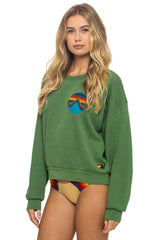 ALL SEASONS CIRCLE RELAXED CREW SWEATSHIRT - PALM