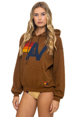 LOGO PULLOVER RELAXED HOODIE - CINNAMON