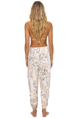 BANDANA QUILTED SWEATPANTS - VINTAGE WHITE