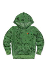 KID'S BANDANA PULLOVER HOODIE - PALM