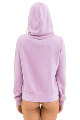 5 STRIPE HOODIE - MAUVE // PINK