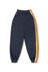 KID'S 5 STRIPE SWEATPANTS - CHARCOAL