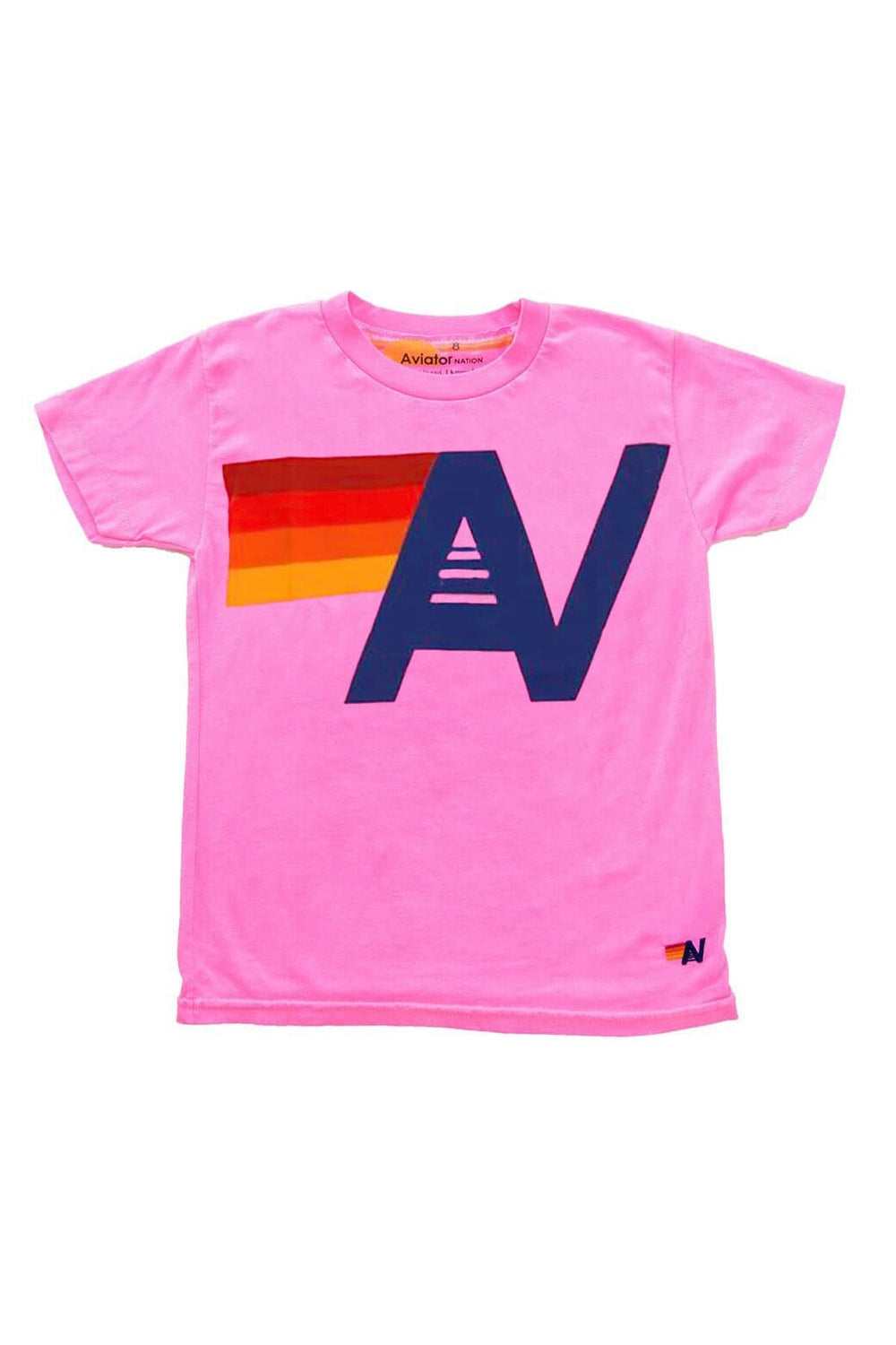 KID'S LOGO TEE - NEON PINK