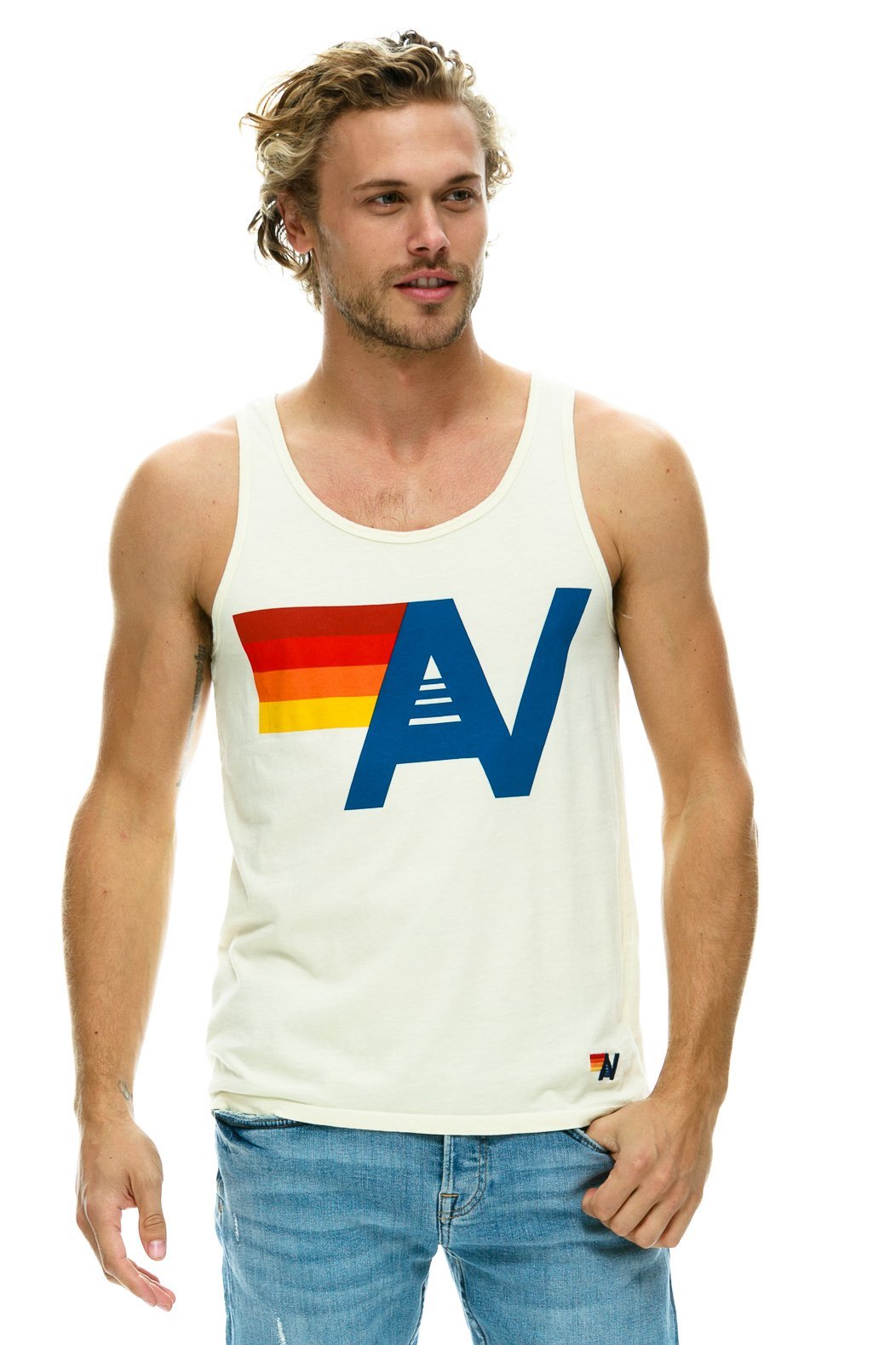 MEN'S LOGO TANK - VINTAGE WHITE
