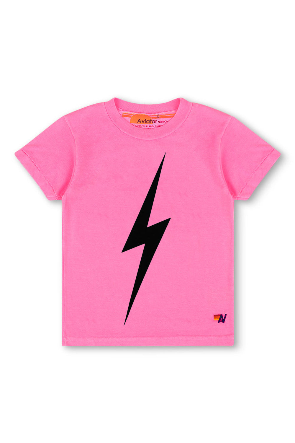 KID'S BOLT TEE - NEON PINK
