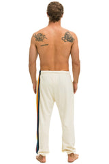 5 STRIPE SWEATPANTS - VINTAGE WHITE