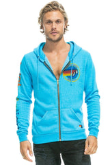 AVIATOR NATION HOODIE - NEON BLUE